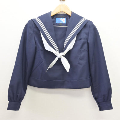 【中古】福岡県 永犬丸中学校 女子制服 3点 (セーラー服・ジャンパースカート) sf121324