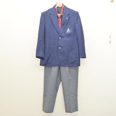 【中古】神奈川県 旭北中学校 男子制服 4点 (ブレザー・ズボン) sf121332