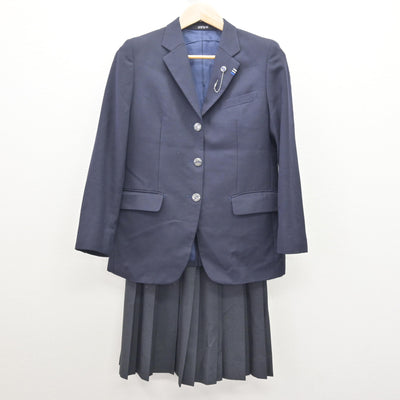 【中古】群馬県 明和県央高等学校 女子制服 3点 (ブレザー・スカート) sf121343