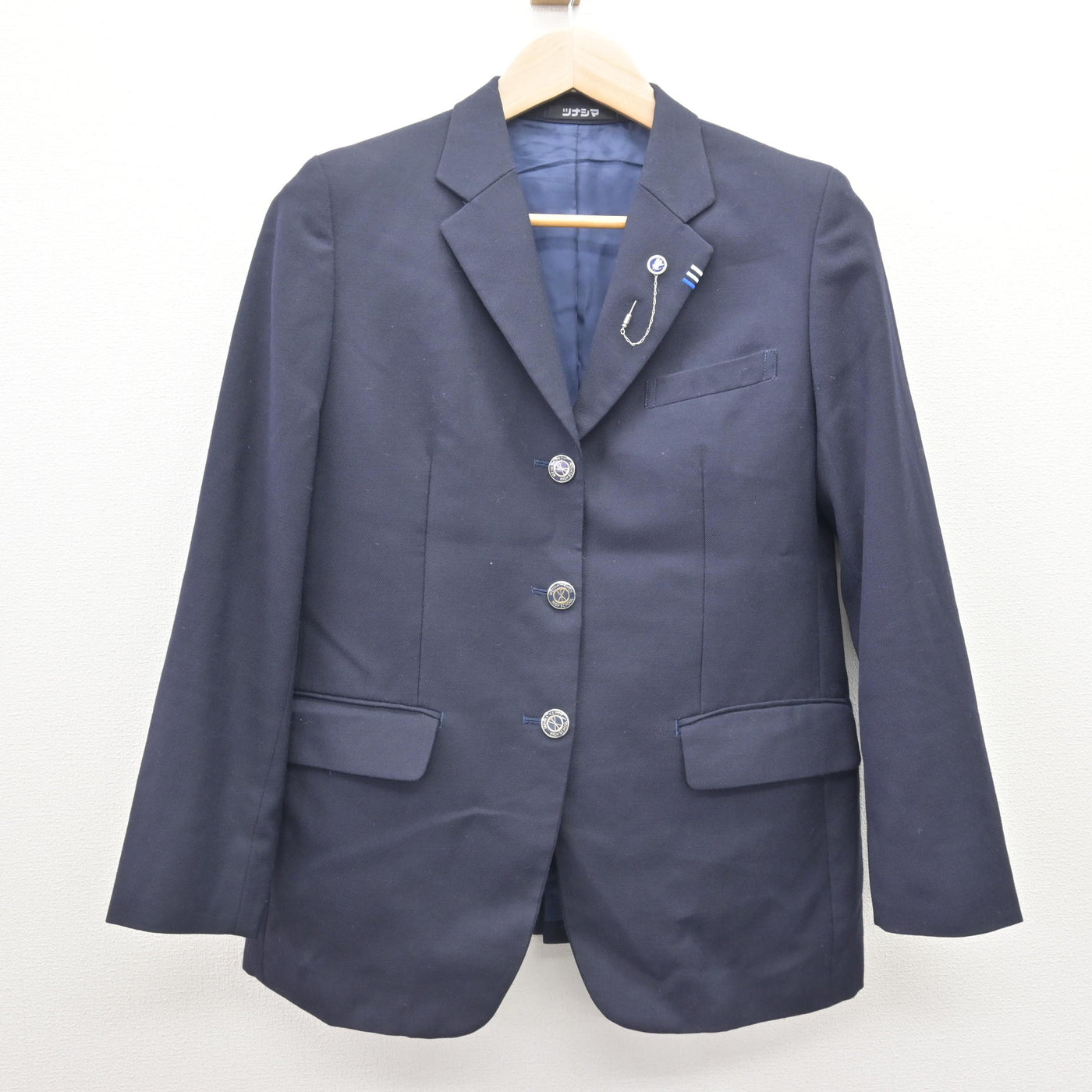 【中古】群馬県 明和県央高等学校 女子制服 3点 (ブレザー・スカート) sf121343