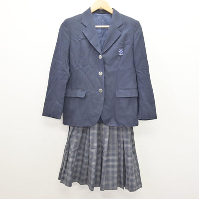 【中古】東京都 千寿桜堤中学校 女子制服 3点 (ブレザー・ニット・スカート) sf121348