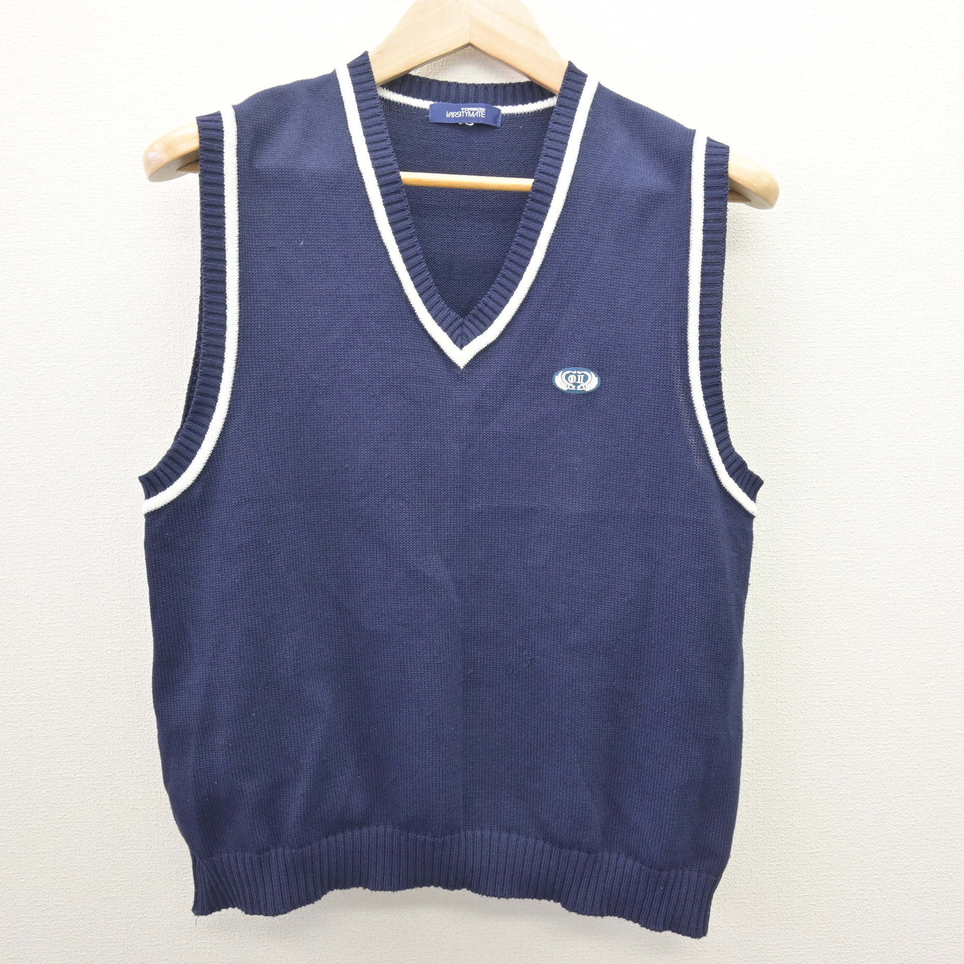 【中古】東京都 大森第二中学校 女子制服 2点 (ニットベスト・スカート) sf121360