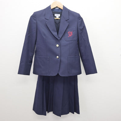 【中古】高知県 横浜中学校 女子制服 3点 (ブレザー・ニット・スカート) sf121362