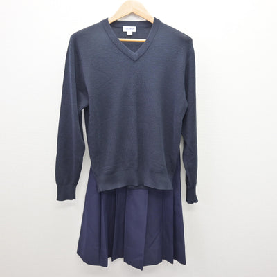 【中古】高知県 横浜中学校 女子制服 3点 (ブレザー・ニット・スカート) sf121362