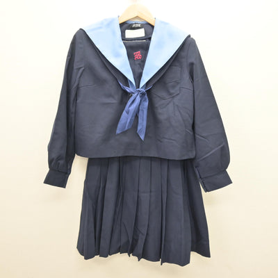 【中古】大阪府 宮山台中学校 女子制服 3点 (セーラー服・スカート) sf121387