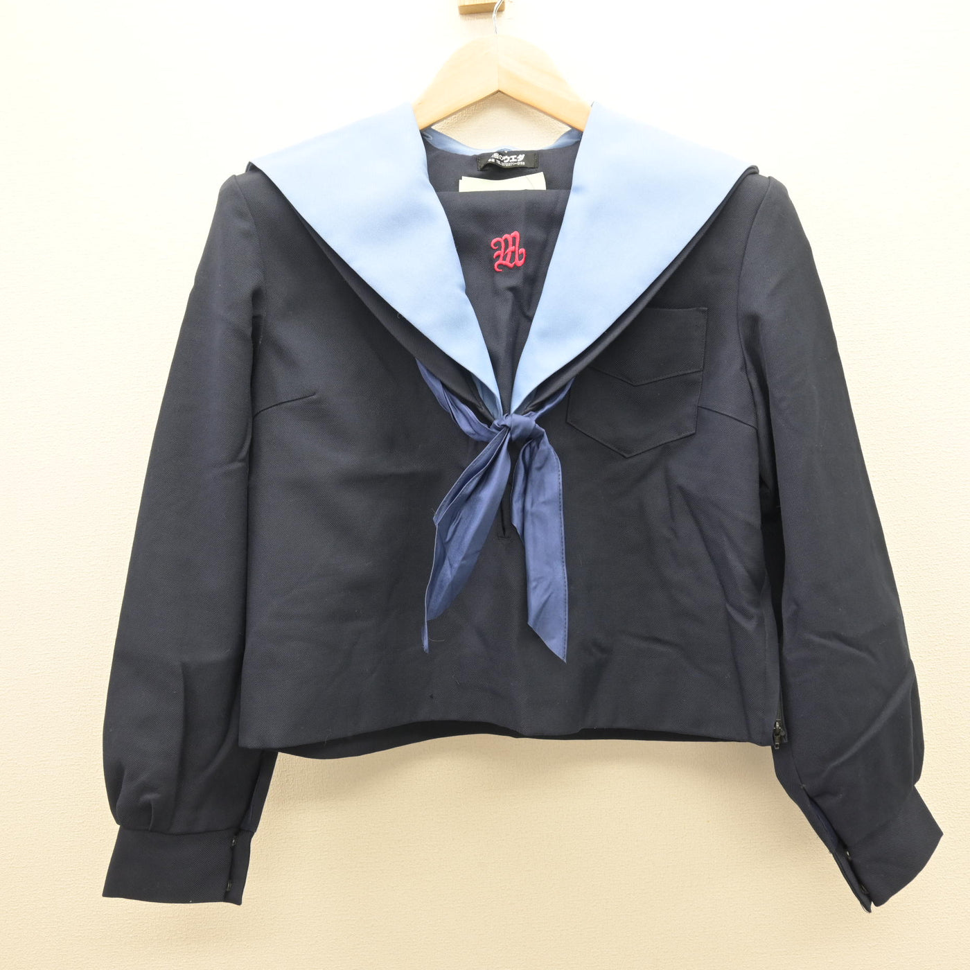 【中古】大阪府 宮山台中学校 女子制服 3点 (セーラー服・スカート) sf121387