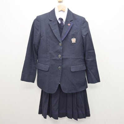 【中古】埼玉県 狭山ヶ丘高等学校 女子制服 6点 (ブレザー・ニット・シャツ・スカート) sf121392