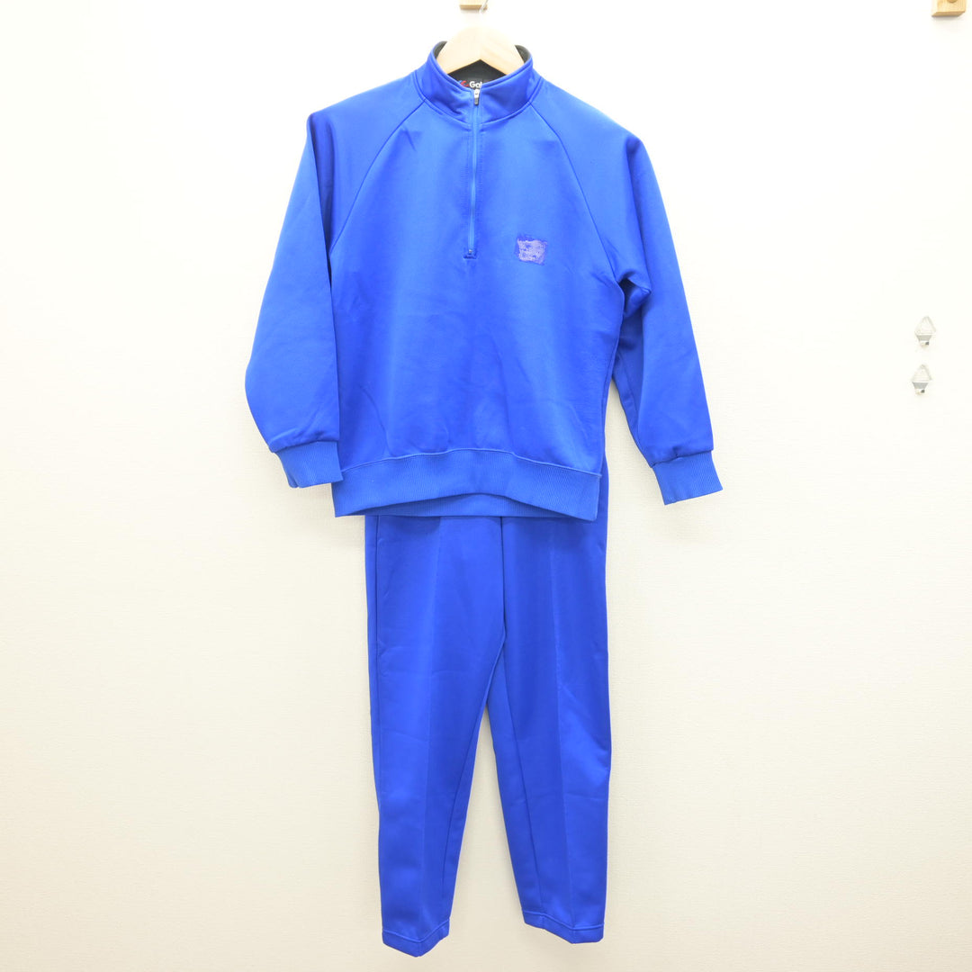 中古】千葉県 山王中学校 女子制服 2点 (ジャージ 上・ジャージ 下