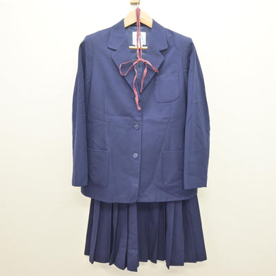 【中古】茨城県 手代木中学校 女子制服 3点 (ブレザー・スカート) sf121400