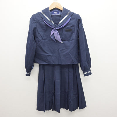 【中古】山梨県 都留第二中学校/旧制服 女子制服 3点 (セーラー服・スカート) sf121405