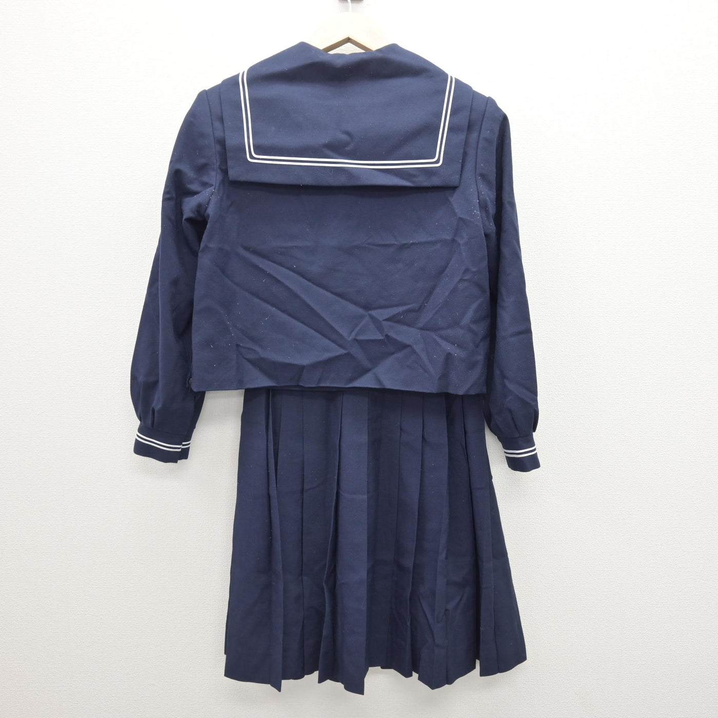 【中古】山梨県 都留第二中学校/旧制服 女子制服 3点 (セーラー服・スカート) sf121405