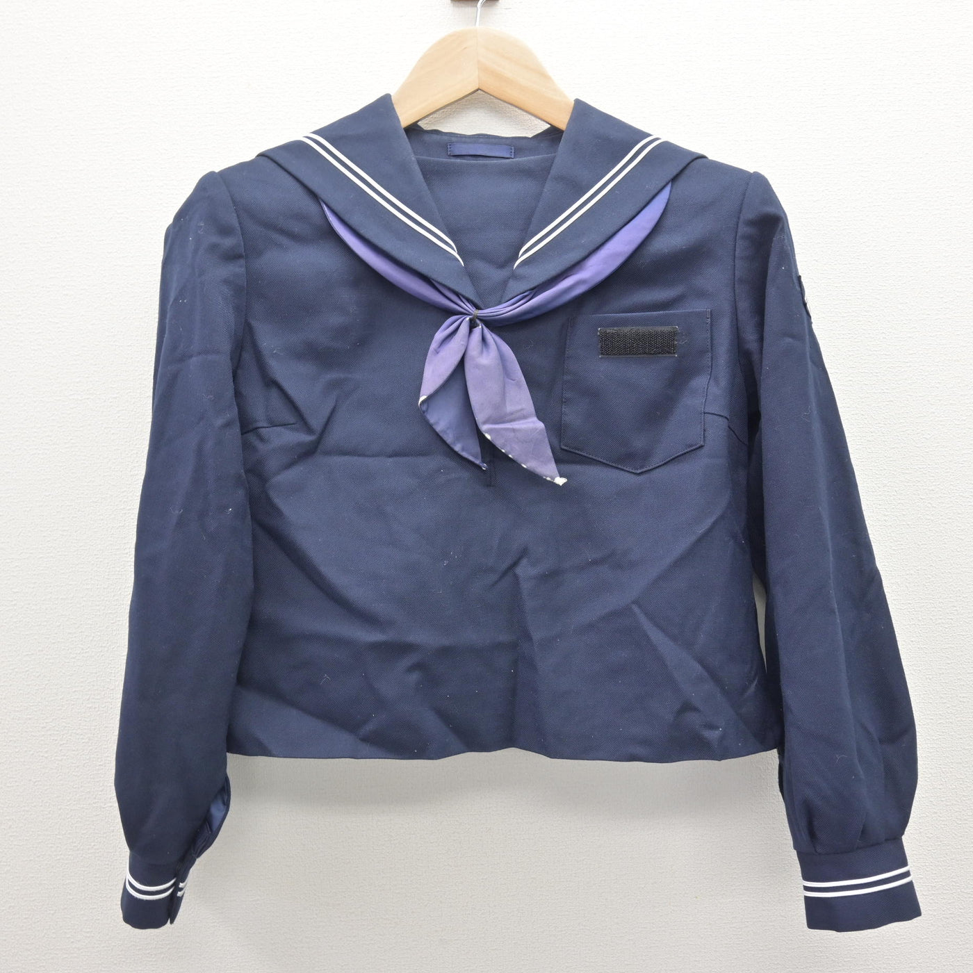【中古】山梨県 都留第二中学校/旧制服 女子制服 3点 (セーラー服・スカート) sf121405