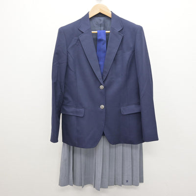【中古】愛知県 長久手高等学校 女子制服 3点 (ブレザー・スカート) sf121408