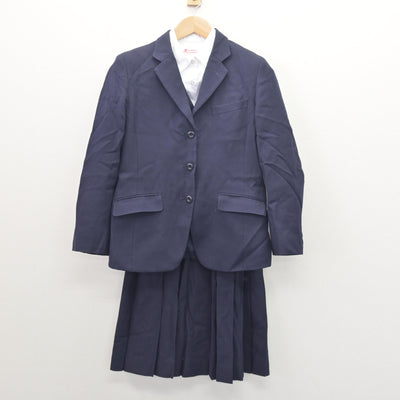 【中古】東京都 東京家政大学附属女子高等学校 女子制服 4点 (ブレザー・ベスト・シャツ・スカート) sf121416