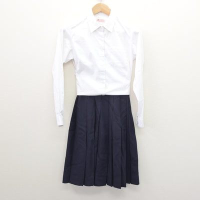 【中古】東京都 東京家政大学附属女子高等学校 女子制服 4点 (ブレザー・ベスト・シャツ・スカート) sf121416