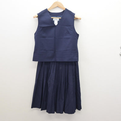 【中古】鳥取県 高草中学校 女子制服 4点 (セーラー服・ベスト・スカート) sf121420