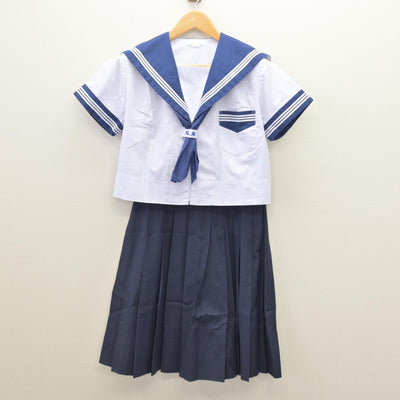 【中古】大阪府 大阪成蹊女子高等学校 女子制服 3点 (セーラー服・スカート) sf121426