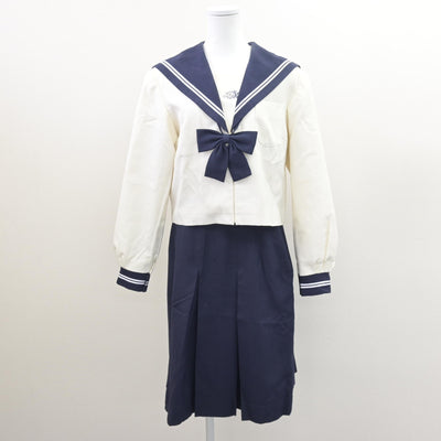 【中古】和歌山県 開智高等学校 女子制服 3点 (セーラー服・スカート) sf121435