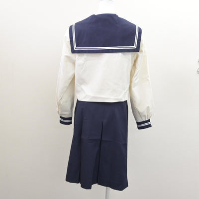 【中古】和歌山県 開智高等学校 女子制服 3点 (セーラー服・スカート) sf121435