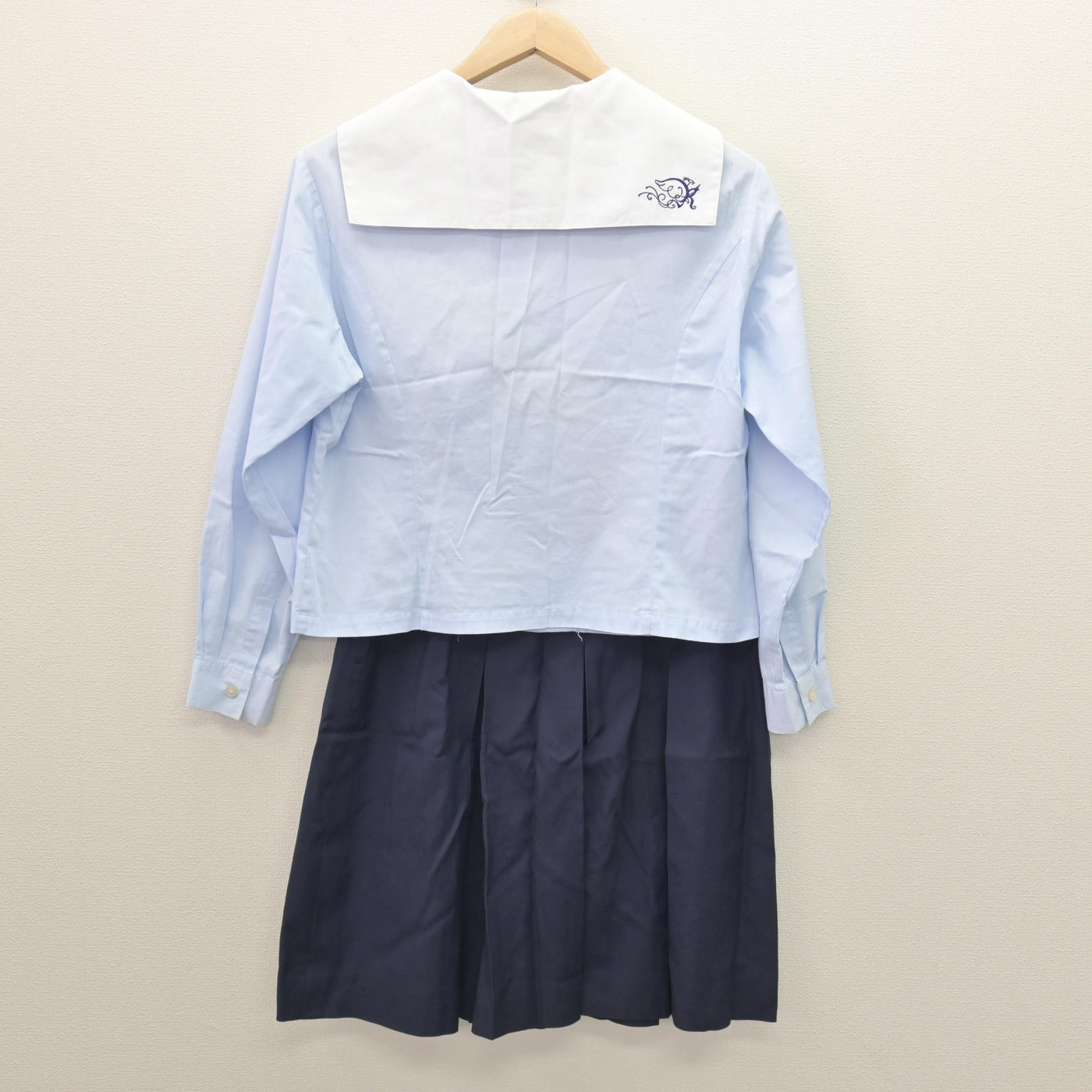 中古】和歌山県 開智高等学校 女子制服 3点 (ブラウス・スカート