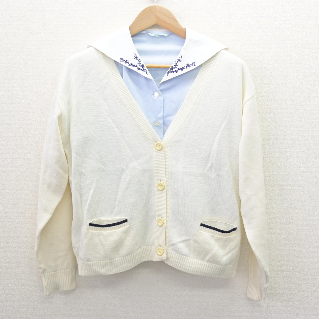 中古】和歌山県 開智高等学校 女子制服 2点 (ニット・ブラウス
