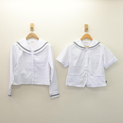 【中古】福井県 北陸高等学校 女子制服 2点 (セーラー服・セーラー服) sf121439