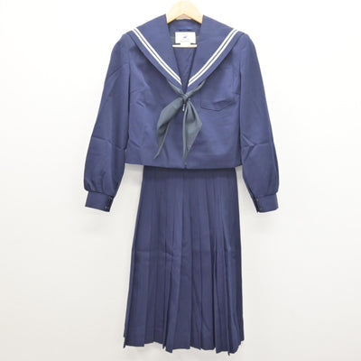 【中古】愛知県 東郷町立東郷中学校 女子制服 3点 (セーラー服・スカート) sf121445