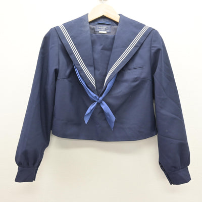 【中古】福岡県 多々良中央中学校 女子制服 3点 (セーラー服・ジャンパースカート) sf121448
