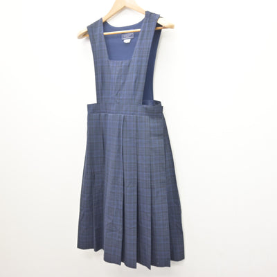 【中古】福岡県 多々良中央中学校 女子制服 1点 (ジャンパースカート) sf121449