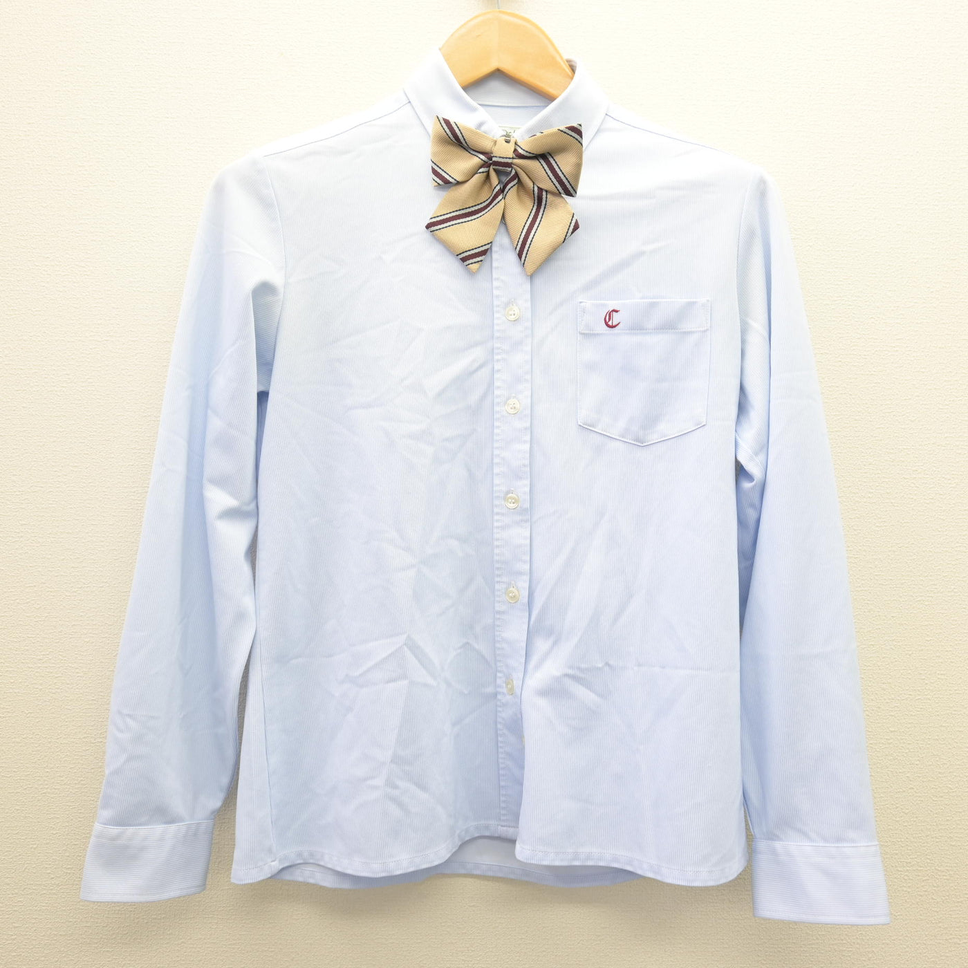 【中古】福岡県 筑前高等学校 女子制服 4点 (ブレザー・シャツ・スカート) sf121451