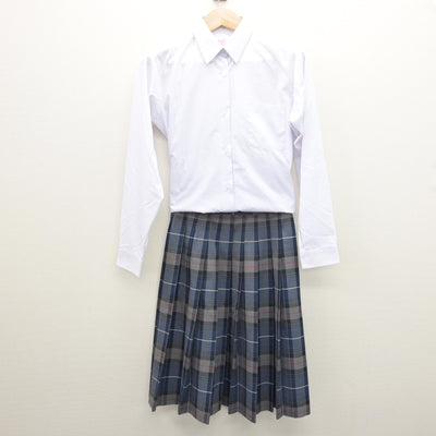 【中古】栃木県 真岡西中学校 女子制服 2点 (シャツ・スカート) sf121460