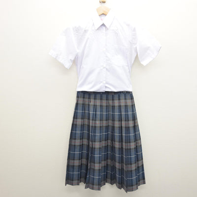 【中古】栃木県 真岡西中学校 女子制服 2点 (シャツ・スカート) sf121461