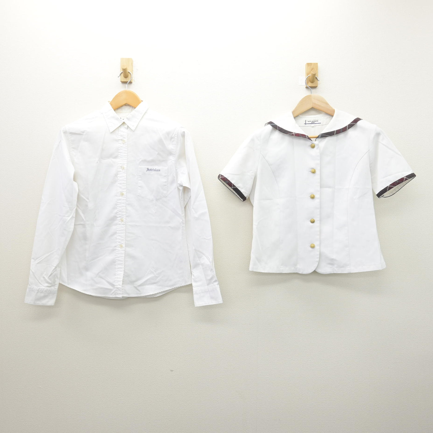 【中古】愛知県 清林館高等学校 女子制服 2点 (シャツ・セーラー服) sf121466