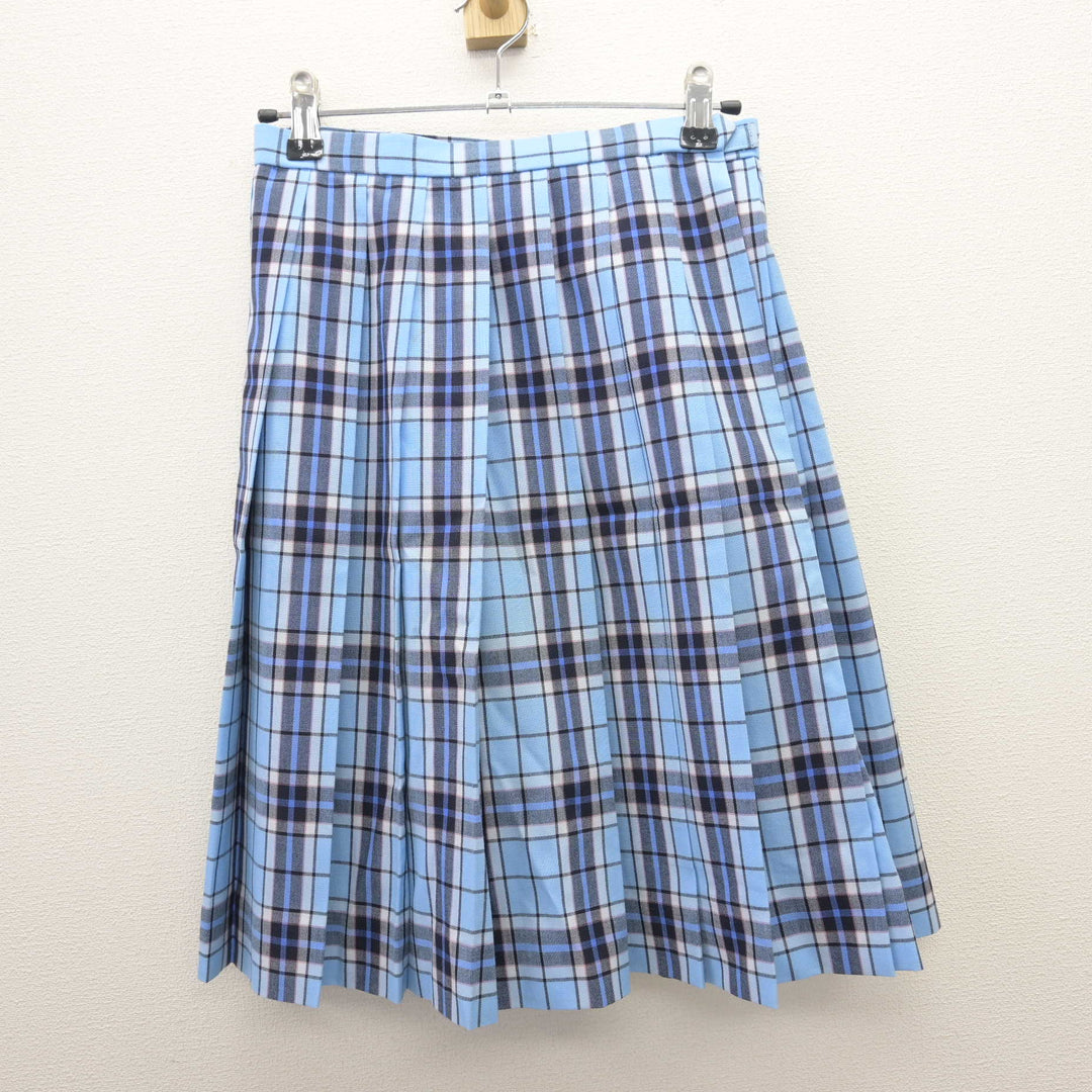 中古】 クラーク記念国際高等学校 女子制服 2点 (シャツ・スカート