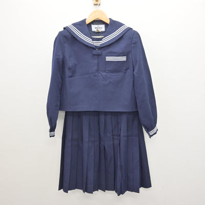 【中古】兵庫県 上郡中学校 女子制服 2点 (セーラー服・スカート) sf121503