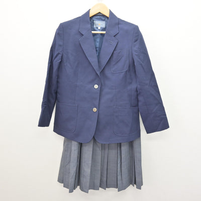 【中古】埼玉県 岸川中学校 女子制服 2点 (ブレザー・スカート) sf121511