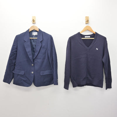【中古】埼玉県 川口青陵高等学校 女子制服 3点 (ブレザー・ニット・スカート) sf121513