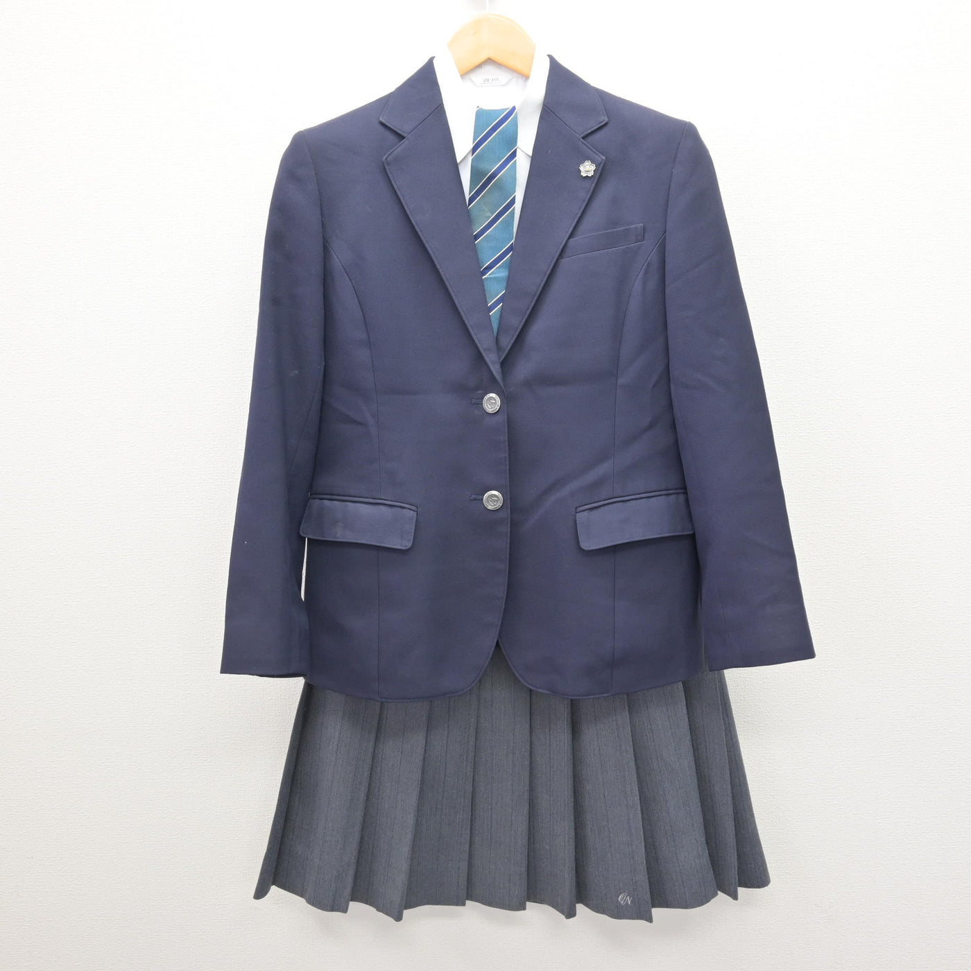 【中古】栃木県 小山西高等学校 女子制服 5点 (ブレザー・シャツ・スカート) sf121517
