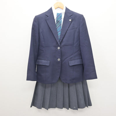 【中古】栃木県 小山西高等学校 女子制服 5点 (ブレザー・シャツ・スカート) sf121517