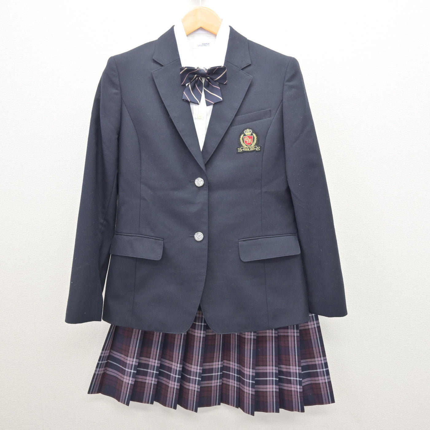 【中古】栃木県 小山南高等学校 女子制服 4点 (ブレザー・シャツ・スカート) sf121519