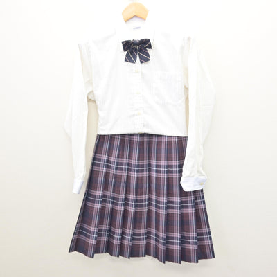 【中古】栃木県 小山南高等学校 女子制服 4点 (ブレザー・シャツ・スカート) sf121519
