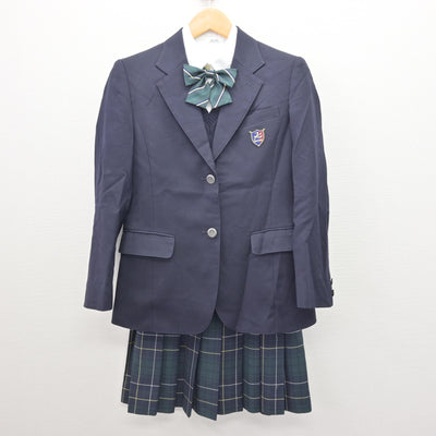 【中古】神奈川県 向上高等学校 女子制服 6点 (ブレザー・ニット・シャツ・スカート) sf121523