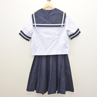 【中古】宮崎県 日向中学校 女子制服 2点 (セーラー服・スカート) sf121530