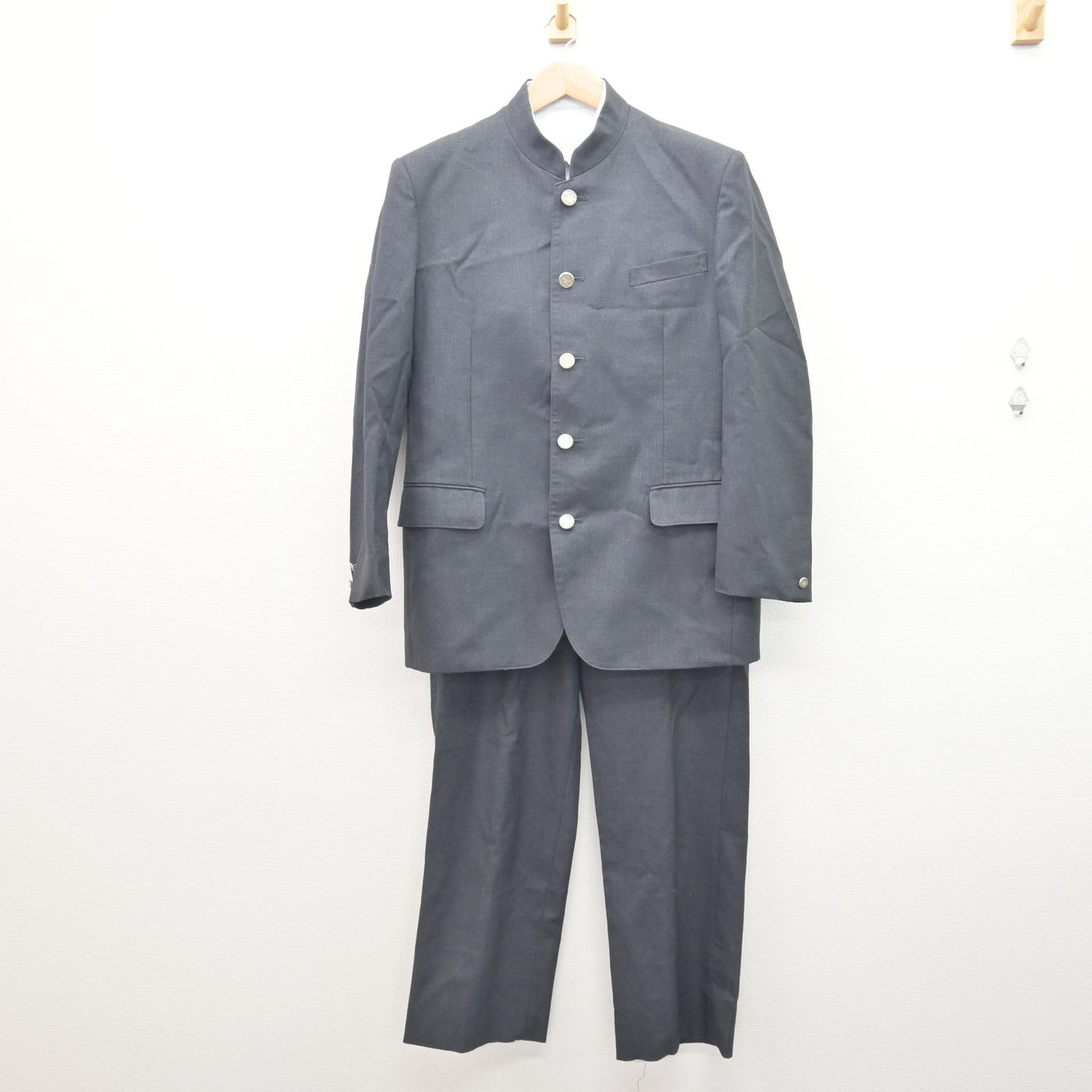 【中古】宮崎県 門川高等学校 男子制服 3点 (ブレザー・シャツ・ズボン) sf121533