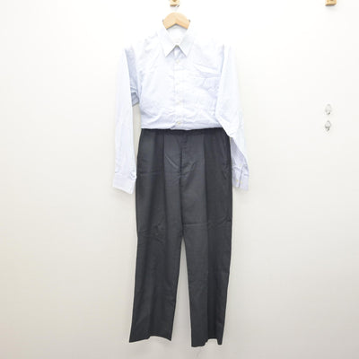 【中古】宮崎県 門川高等学校 男子制服 3点 (ブレザー・シャツ・ズボン) sf121533