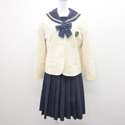 【中古】群馬県 樹徳高等学校 女子制服 4点 (ブレザー・セーラー服・スカート) sf121538