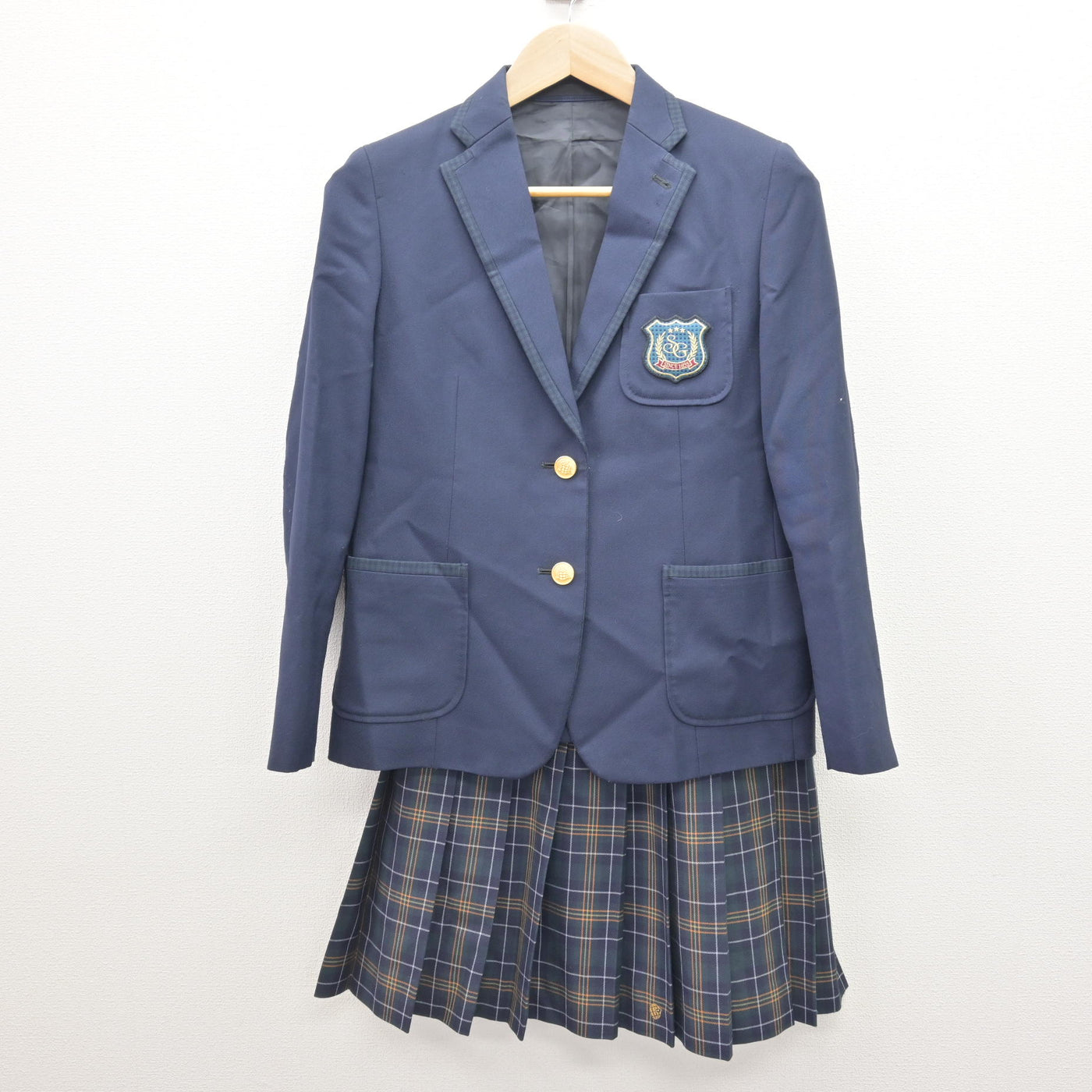 【中古】兵庫県 園田学園中学校・高等学校/旧制服 女子制服 3点 (ブレザー・スカート・スカート) sf121553