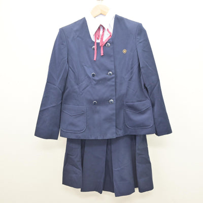 【中古】高知県 愛宕中学校 女子制服 4点 (ブレザー・シャツ・ジャンパースカート) sf121554