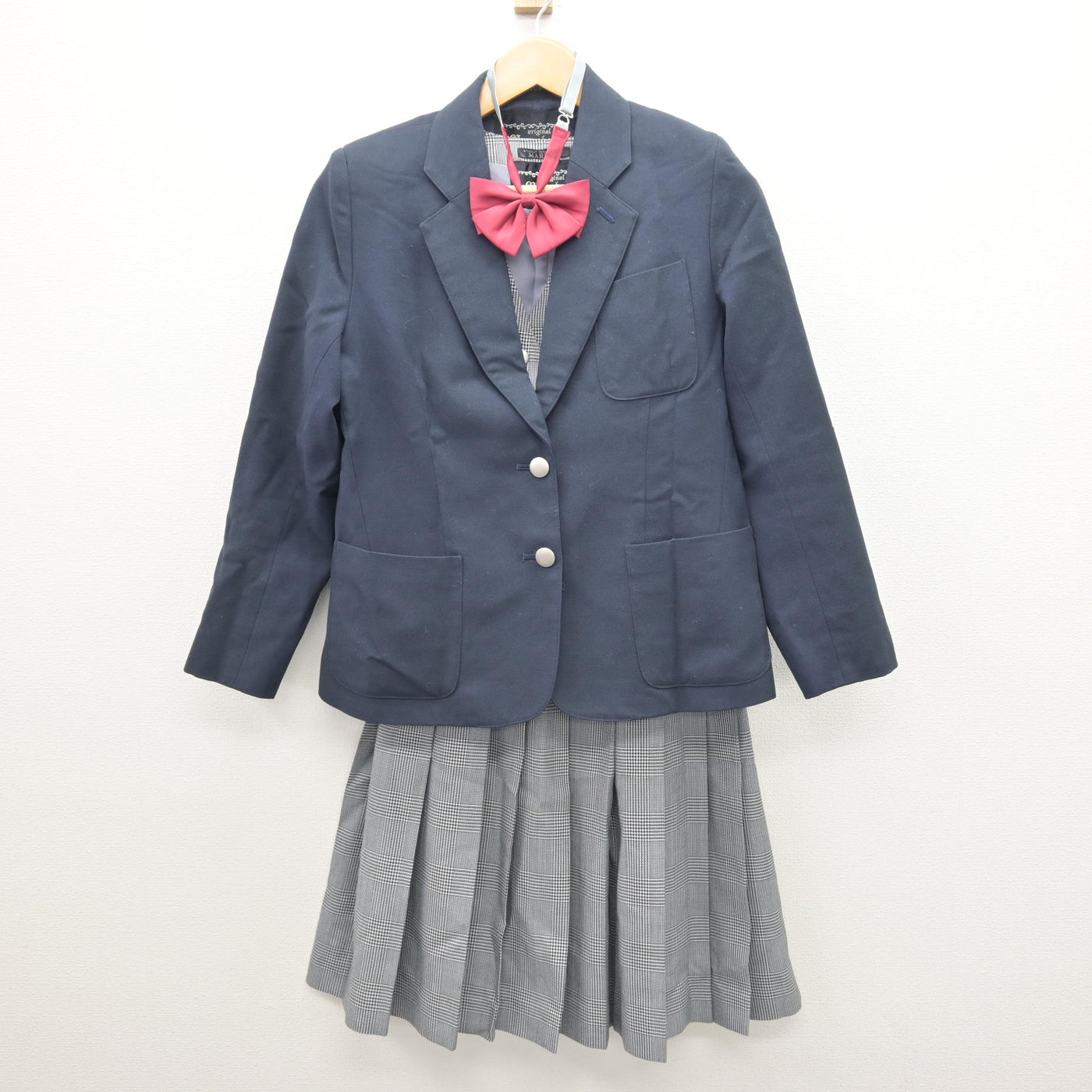 【中古】神奈川県 旭陵中学校 女子制服 4点 (ブレザー・ベスト・スカート) sf121558