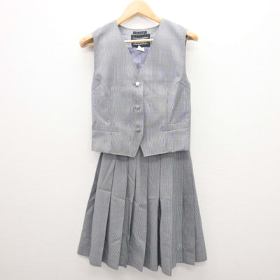【中古】神奈川県 旭陵中学校 女子制服 4点 (ブレザー・ベスト・スカート) sf121558